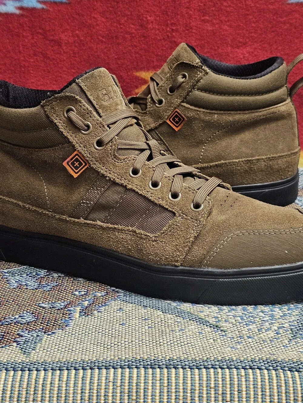 5.11 Tactical Norris Sneaker High Top Boots Mens Size 12 Brown Chukka Tactical